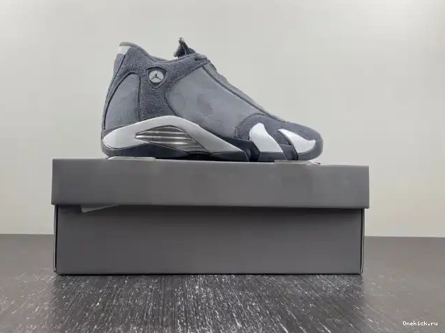 One Kick Grey Jordan Air 14 FJ3460-012 Flint 0530